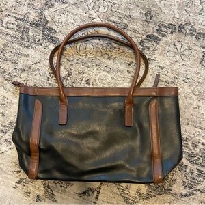 Merona Black and Brown Tote Bag from Target